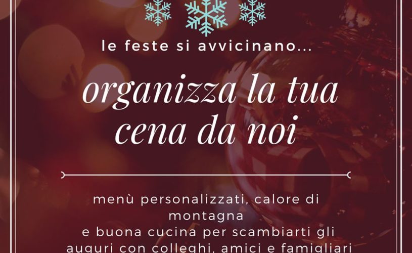 Scambia gli auguri di Natale con una cena da noi!